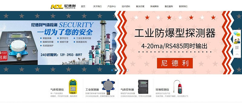 热烈祝贺尼德利公司网站改版成功