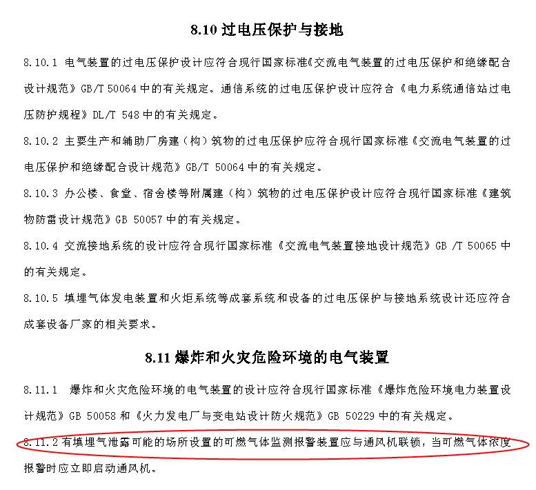 生活垃圾填埋场所需要安装可燃气体报警器